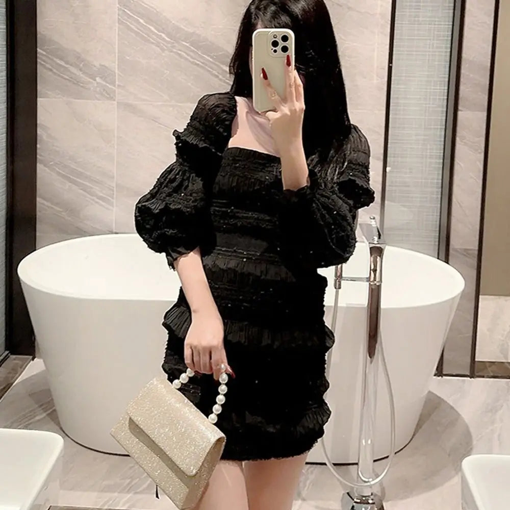 Pearl Handle Sparkling Evening Bag
