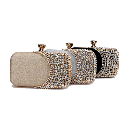Glamorous Crystal-Embellished Evening Clutch
