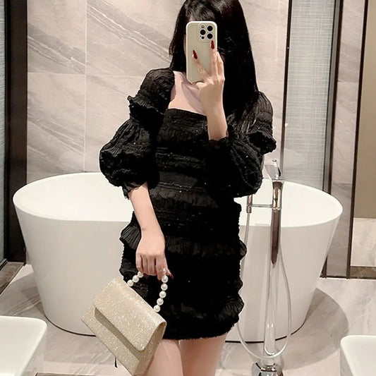 Pearl Handle Sparkling Evening Bag